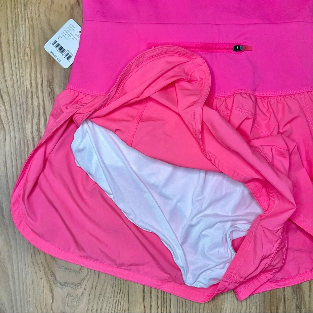 NWT Free People Movement Righteous Runsie Flamingo Fizz Pink Cutout Romper - Picture 7 of 11